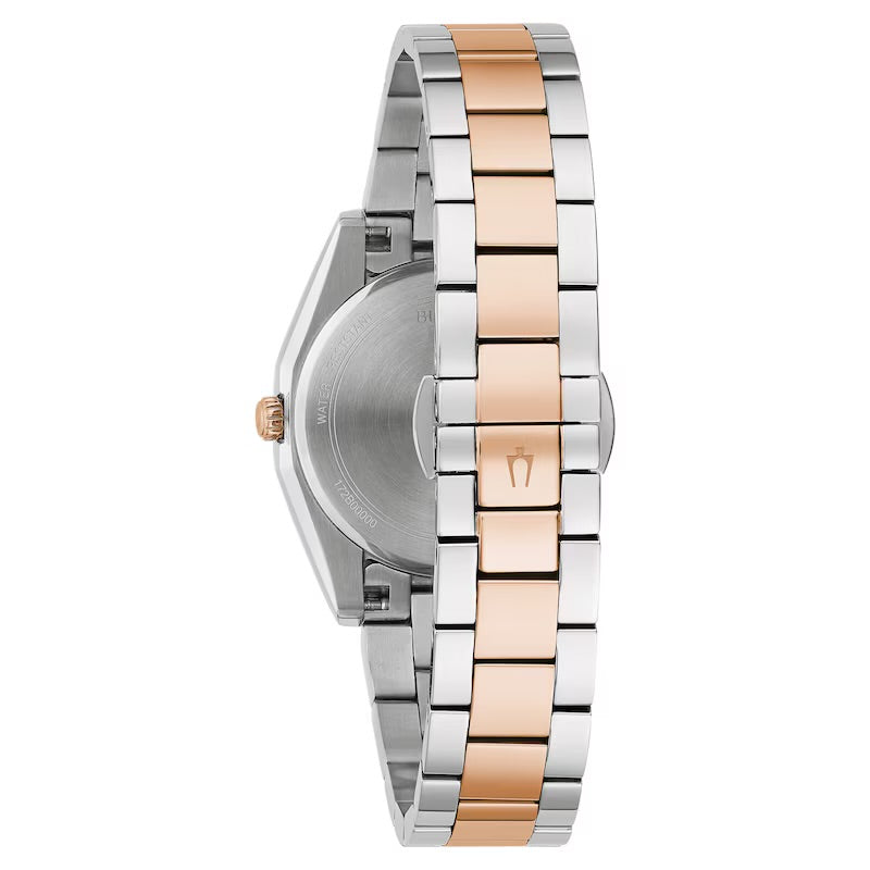 Bulova Classic Surveyor Ladies' Diamond Dot Two Tone Bracelet Watch