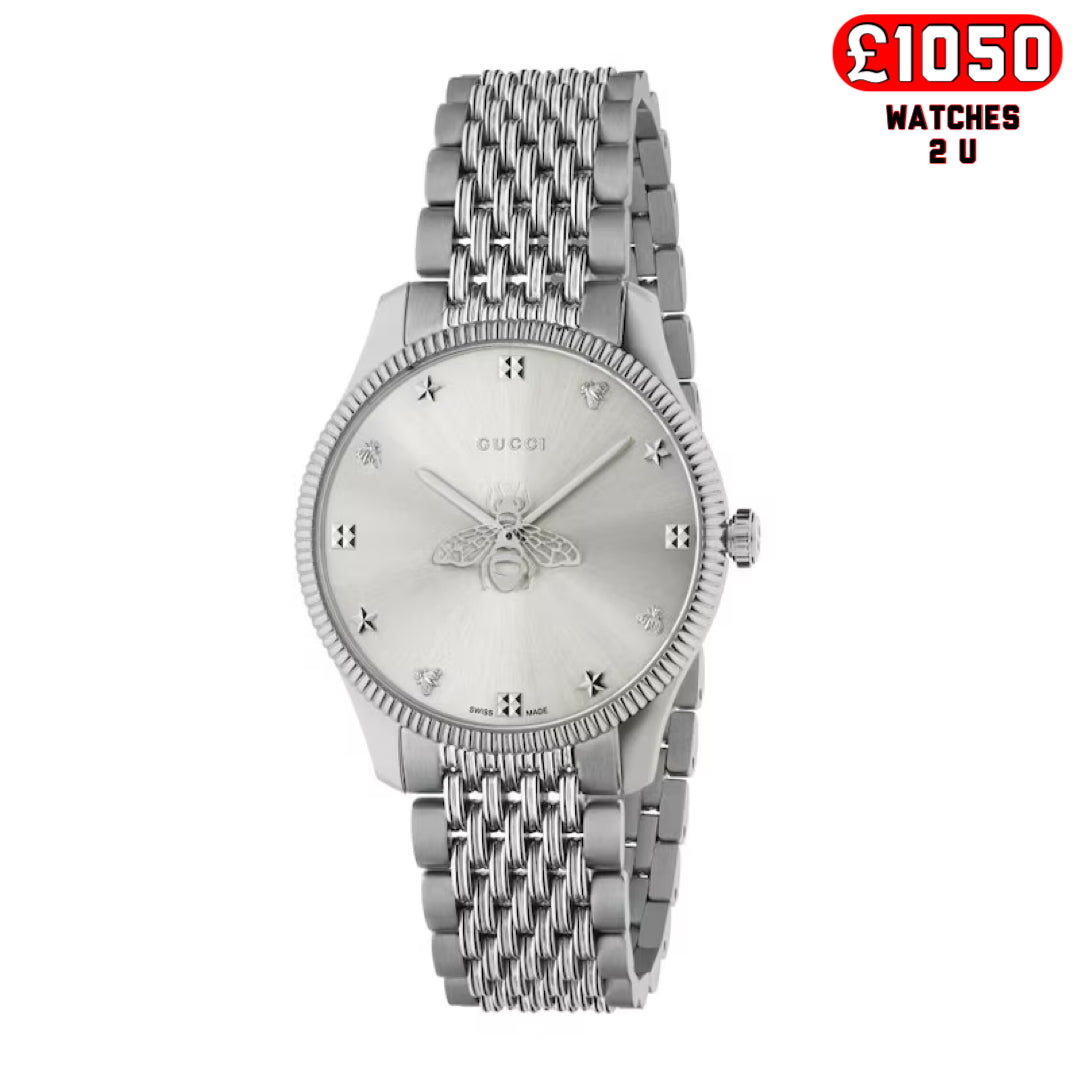 Gucci G-Timeless Bee & Star Stainless Steel Bracelet Watch